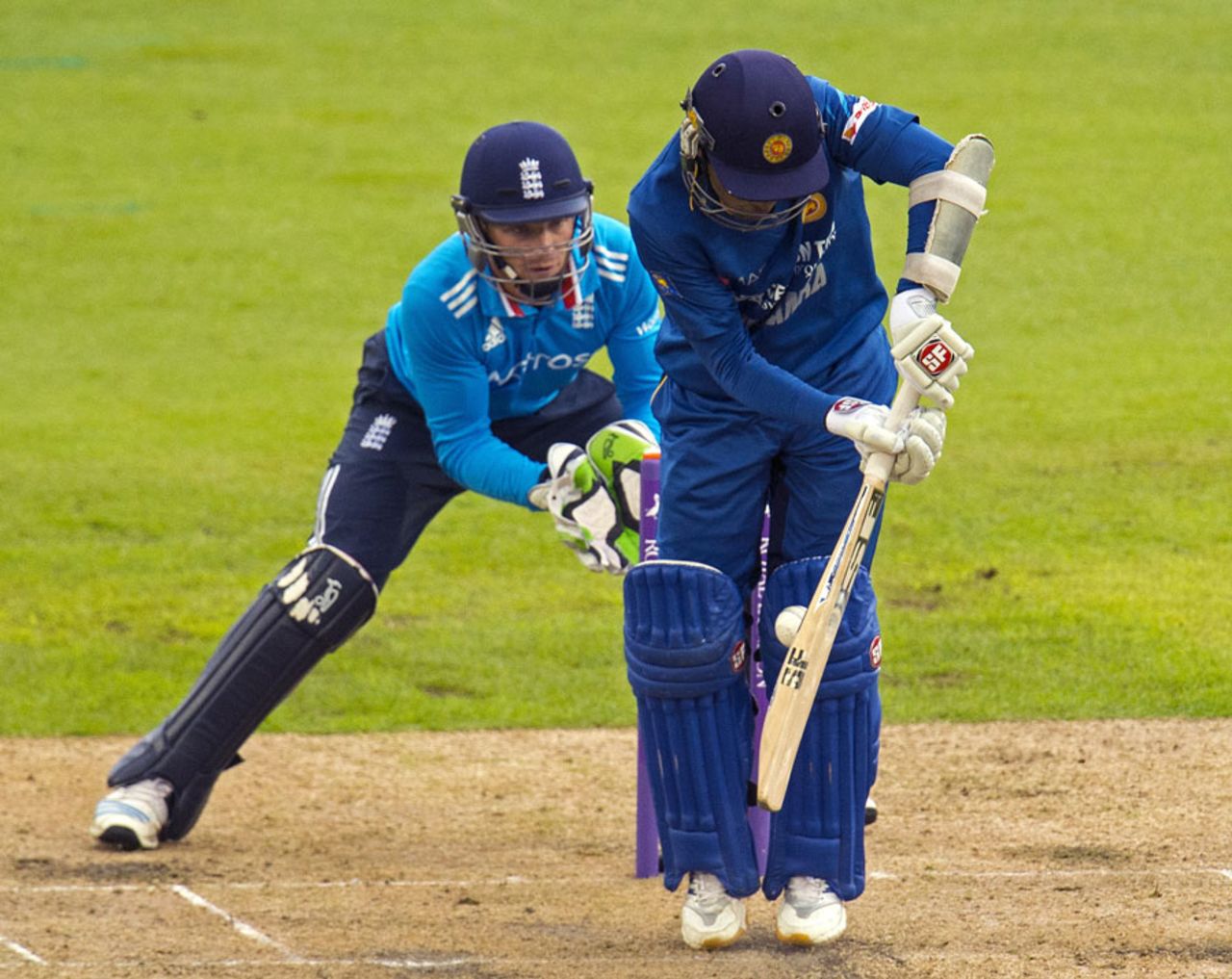 Mahela Jayawardene was lbw to James Tredwell, England v Sri Lanka, 3rd ODI, Old Trafford, May 28, 2014