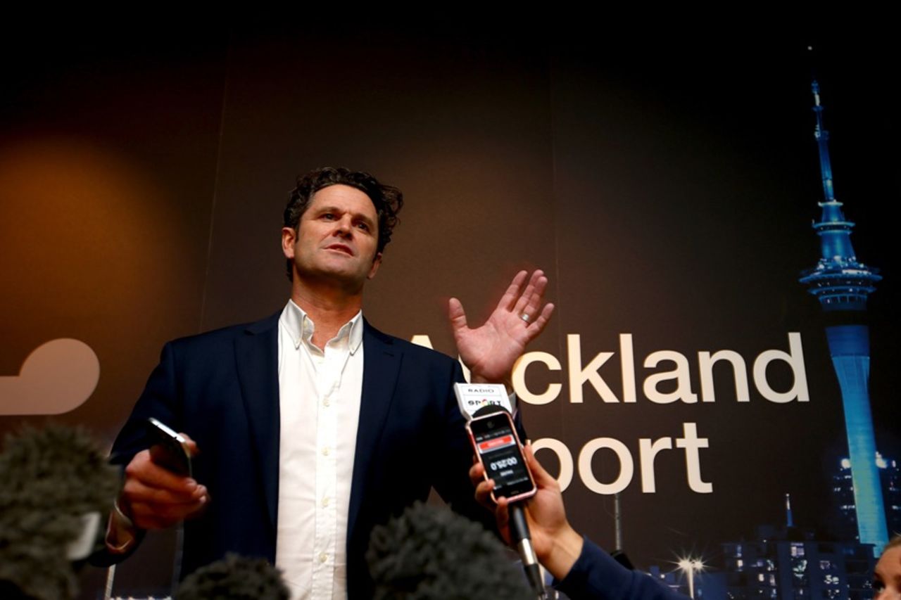 Chris Cairns speaks to the media in Auckland, May 30, 2014