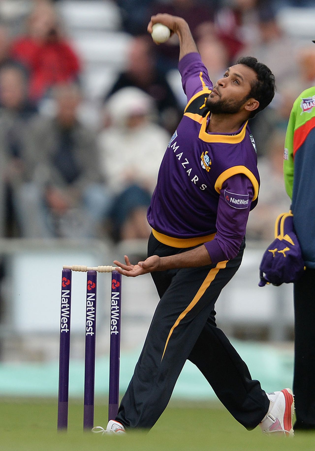 Adil Rashid was the pick of the bowlers with 2 for 19, Yorkshire v Derbyshire, NatWest T20 Blast, North Division, Headingley, May 30, 2014