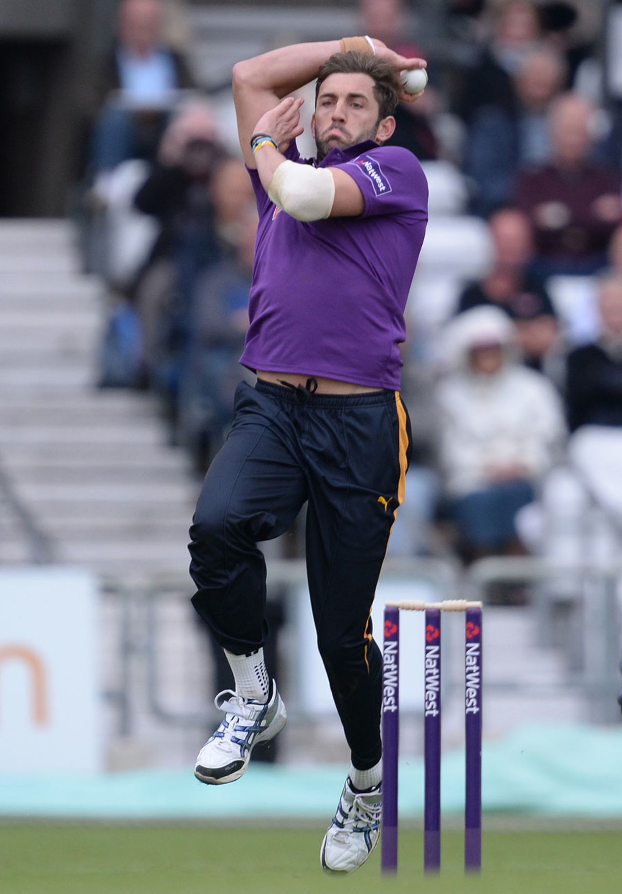 Liam Plunkett removed dangerman Chesney Hughes, Yorkshire v Derbyshire, NatWest T20 Blast, North Division, Headingley, May 30, 2014
