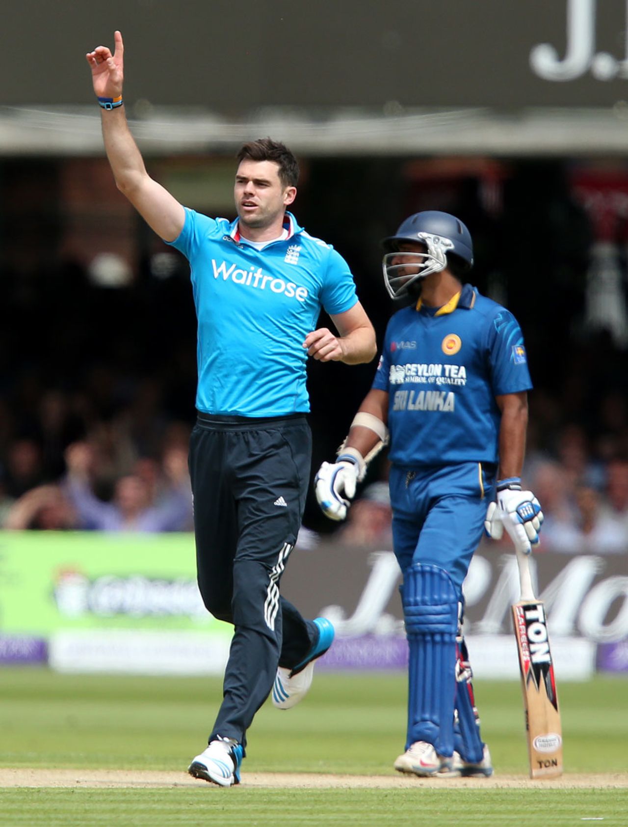 James Anderson claimed the wicket of Tillakaratne Dilshan, England v Sri Lanka, 4th ODI, Lord's, May 31, 2014