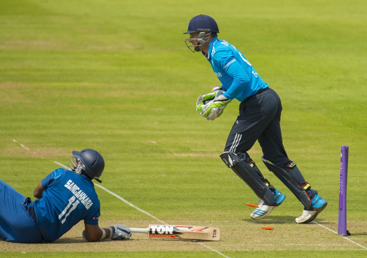 Kumar Sangakkara was stumped for 112, England v Sri Lanka, 4th ODI, Lord's, May 31, 2014
