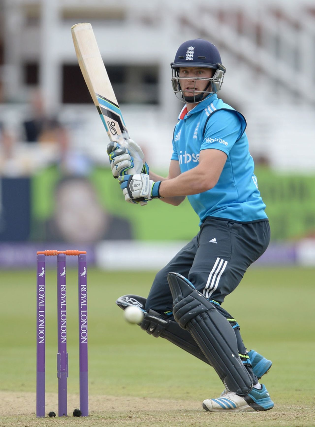 Jos Buttler scoops one past his stumps, England v Sri Lanka, 4th ODI, Lord's, May 31, 2014