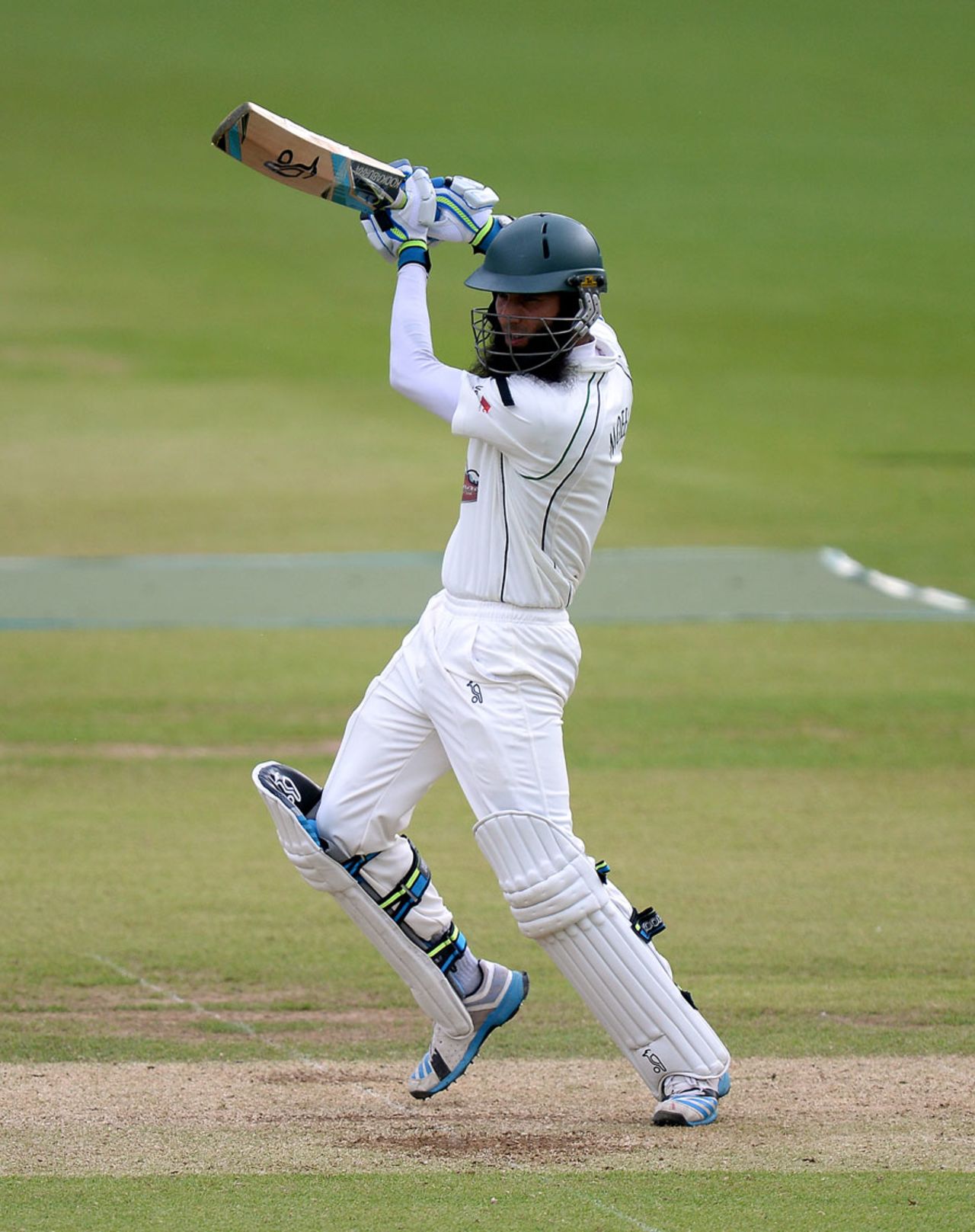 Moeen Ali struck nine fours and three sixes in his century, Durham v Middlesex, County Championship, Division One, Chester-le-Street, 1st day, June 1, 2014