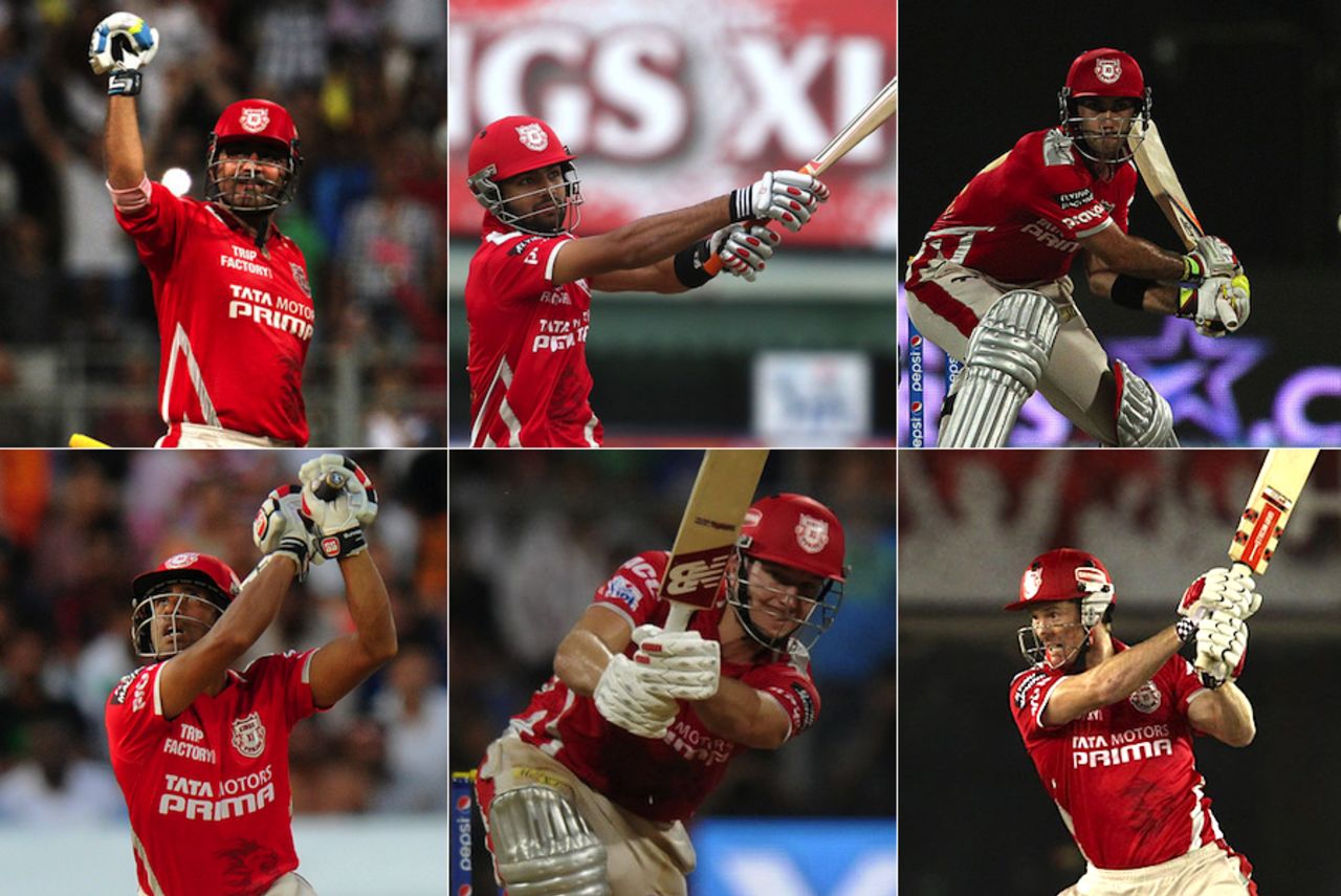 Kings XI Punjab top six batsmen, IPL, June 3, 2014
