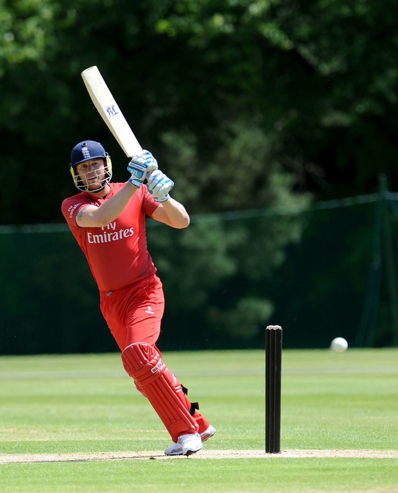 Andrew Flintoff made 16 opening the batting for Lancashire twos, Lancashire 2nd XI v Leicestershire 2nd XI, Arundel, June 5, 2014