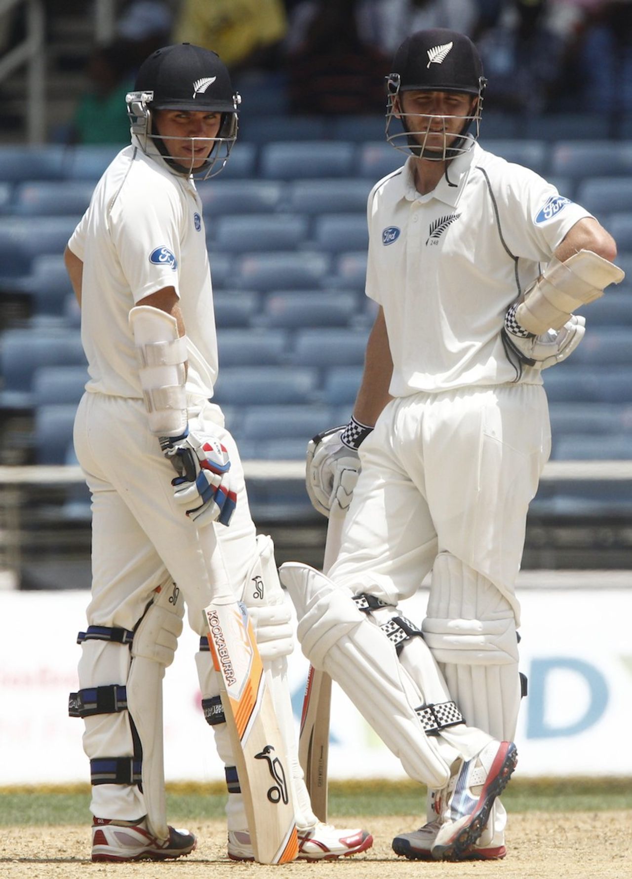 Kane Williamson and Tom Latham had a solid stand for the second wicket, West Indies v New Zealand, 1st Test, Kingston, 1st day, June 8, 2014