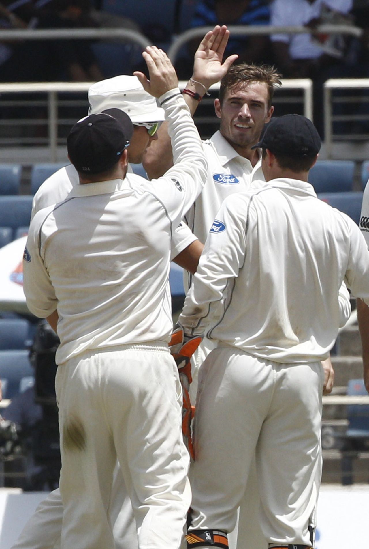 Tim Southee struck twice soon after lunch, West Indies v New Zealand, 1st Test, Kingston, 3rd day, June 10, 2014
