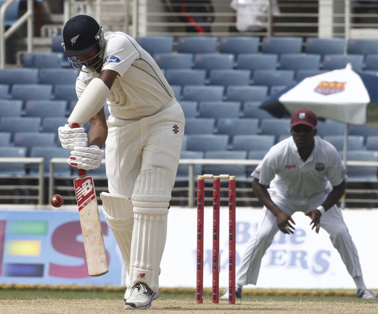 Ish Sodhi was trapped lbw by Jerome Taylor, West Indies v New Zealand, 1st Test, Kingston, 4th day, June 11, 2014