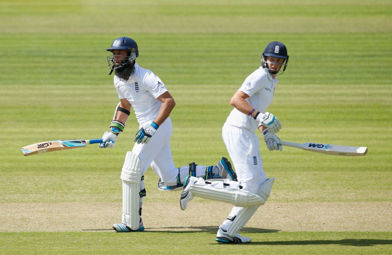 Moeen Ali and Joe Root steadied England with a partnership of 89, England v Sri Lanka, 1st Investec Test, Lord's, 1st day, June 12, 2014