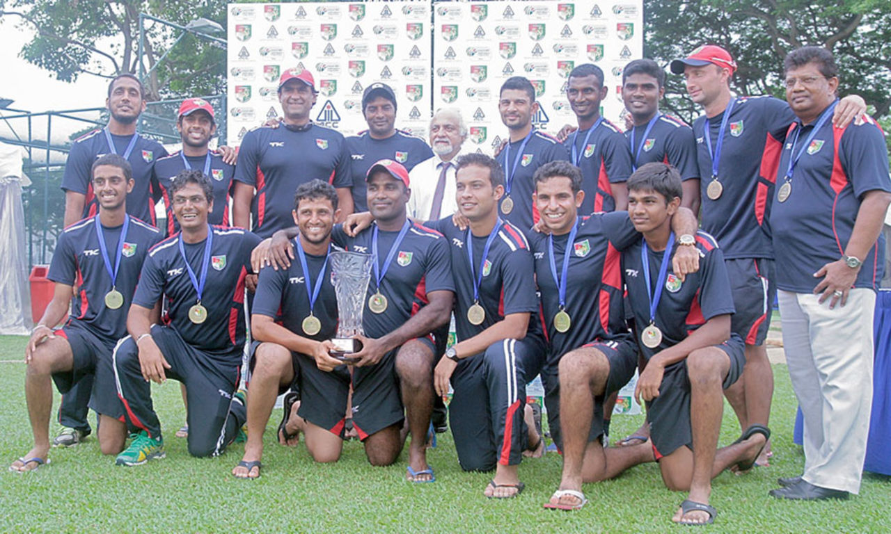 Singapore beat Maldives by eight wickets to win the title, Singapore v Maldives, ACC Elite League 2014, Singapore, June 13, 2014