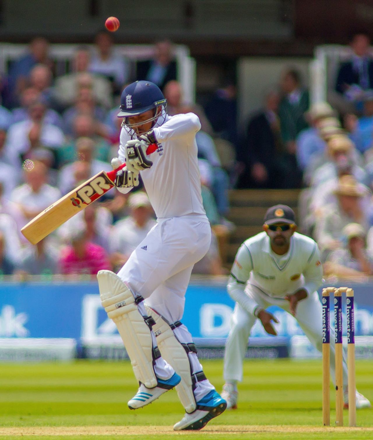 Chris Jordan was caught behind off a short ball, England v Sri Lanka, 1st Investec Test, Lord's, 2nd day, June 13, 2014