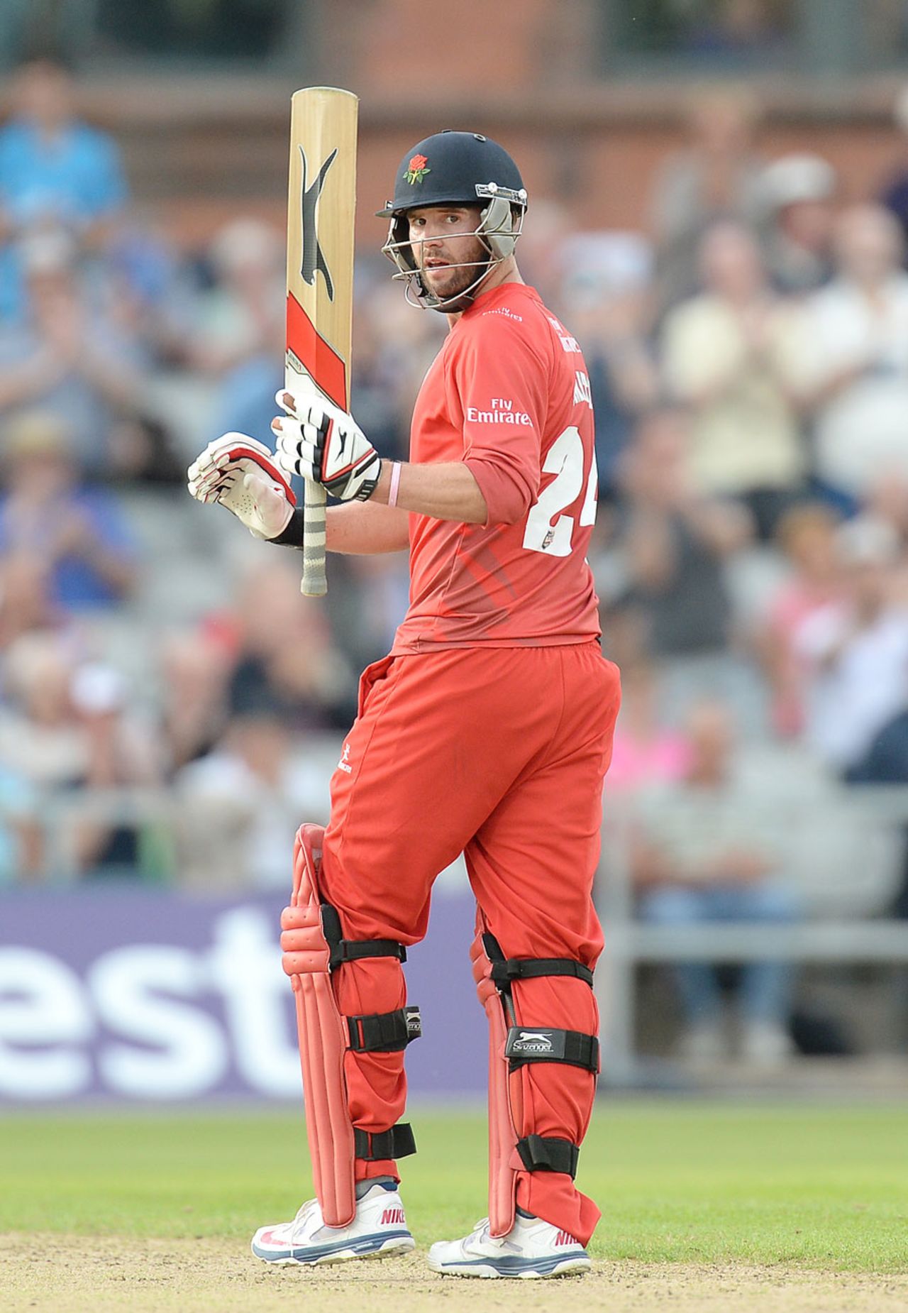 Tom Smith continued his good form with the bat, Lancashire v Leicestershire, NatWest T20 Blast, Northern Division, Old Trafford, June 13, 2014
