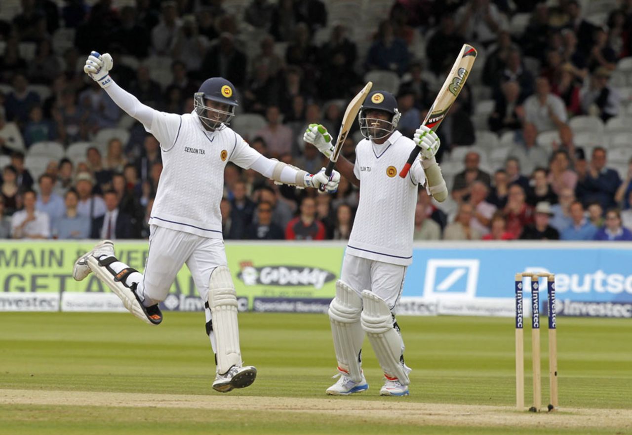 Angelo Mathews celebrates his maiden Lord's ton, England v Sri Lanka, 1st Investec Test, Lord's, 4th day, June 15, 2014