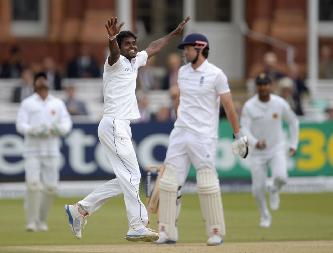 Shaminda Eranga had Alastair Cook caught behind, England v Sri Lanka, 1st Investec Test, Lord's, 4th day, June 15, 2014