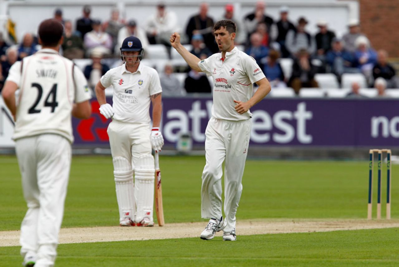 Kyle Hogg claimed a five-for, Durham v Lancashire, County Championship, Division One, 1st day, Chester-le-Street, June 15, 2014