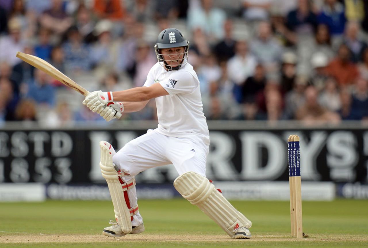 Gary Ballance went to his first Test fifty in 130 balls, England v Sri Lanka, 1st Investec Test, Lord's, 4th day, June 15, 2014