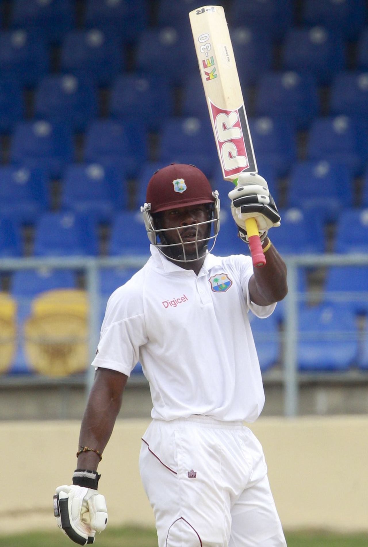 Kirk Edwards scored 50 off 55 balls, West Indies v New Zealand, 2nd Test, Trinidad, 2nd day, June 17, 2014