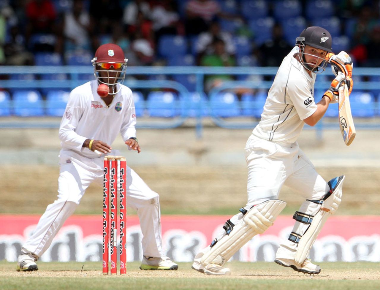 BJ Watling provided some resistance in the lower-middle order, West Indies v New Zealand, 2nd Test, Trinidad, 4th day, June 19, 2014