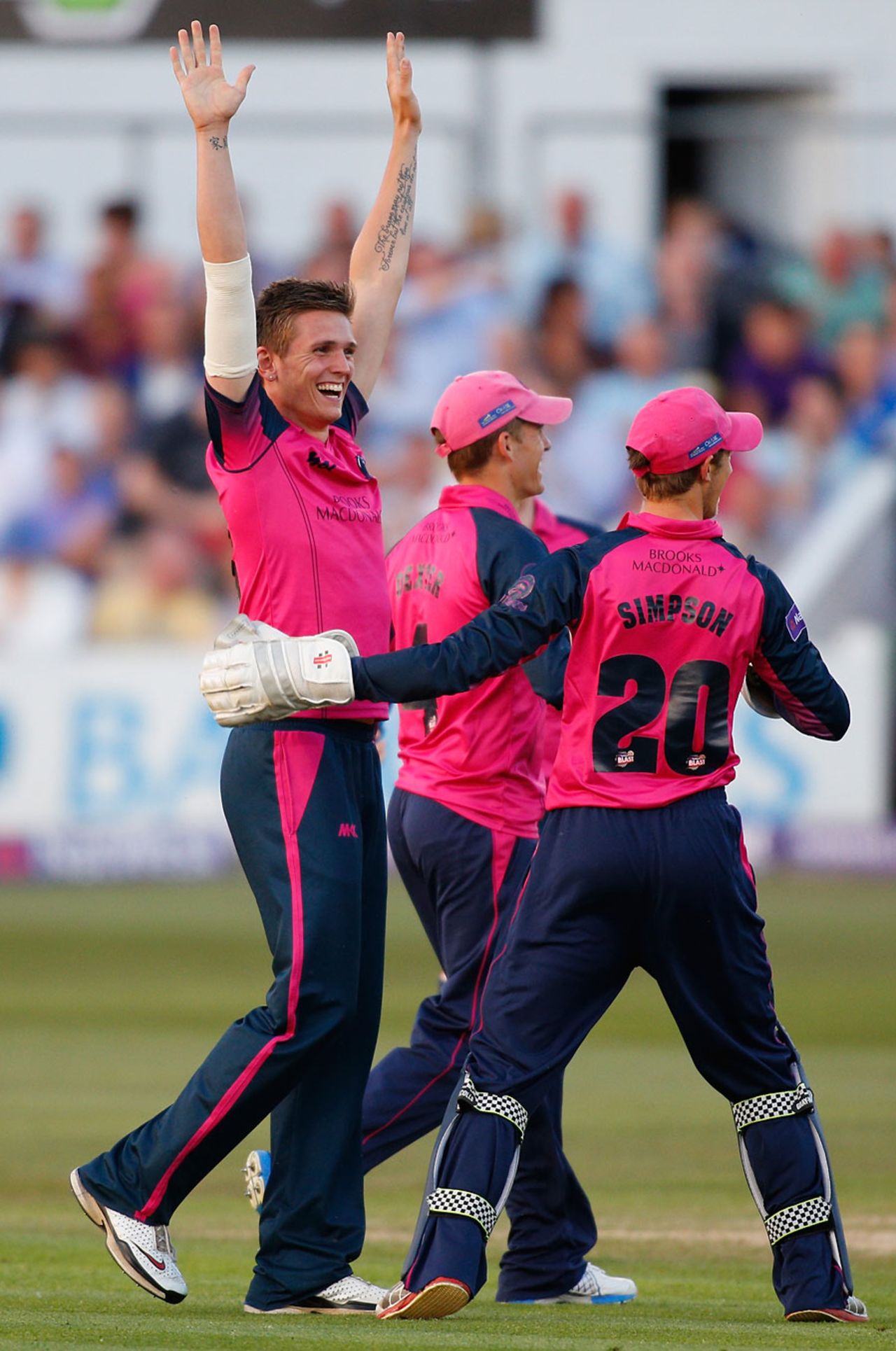 Harry Podmore took 2 for 20 on debut, Essex v Middlesex, NatWest T20 Blast, Chelmsford, June 20, 2014