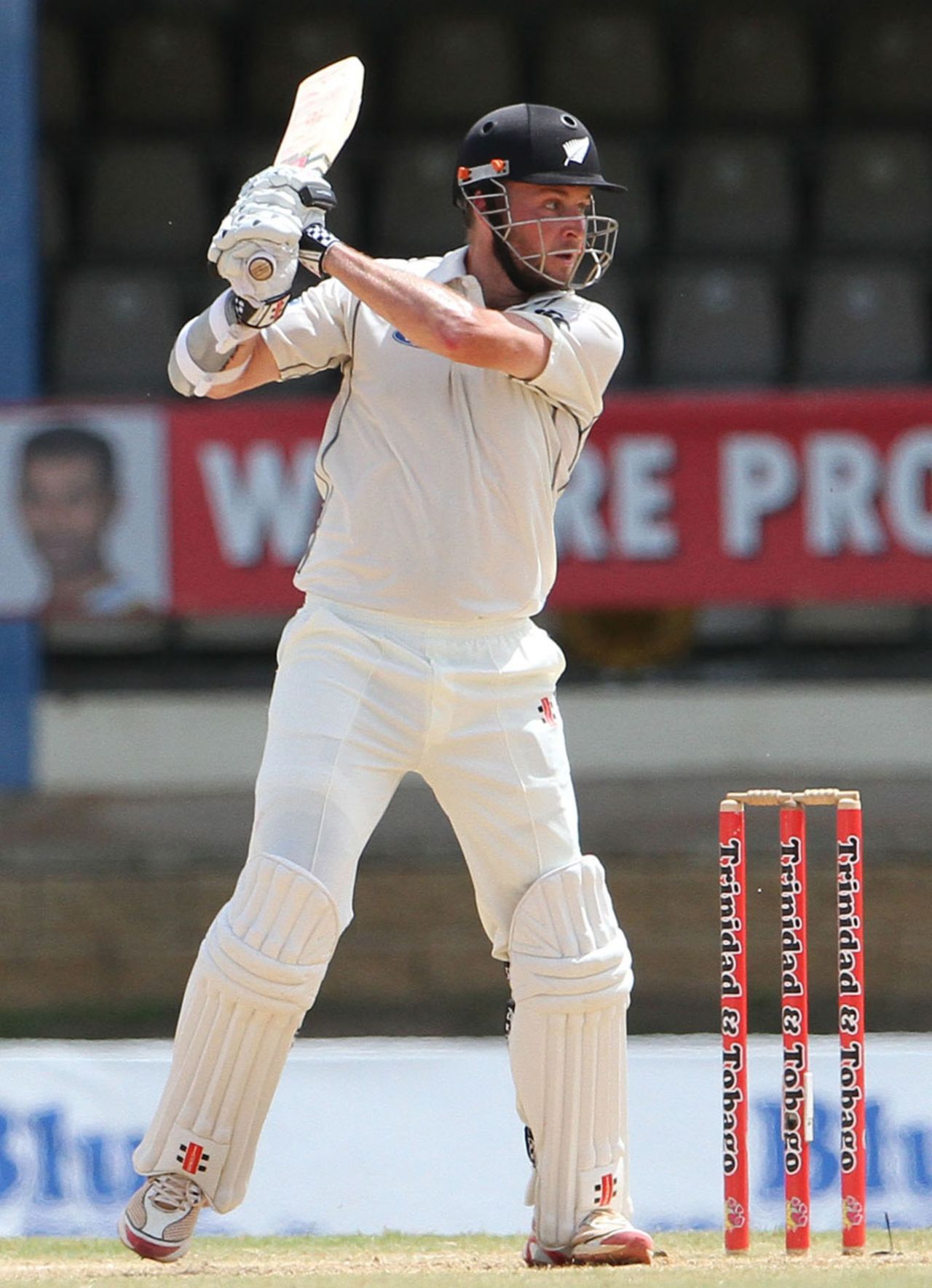 Mark Craig cuts, West Indies v New Zealand, 2nd Test, Port of Spain, 5th day, June 20, 2014