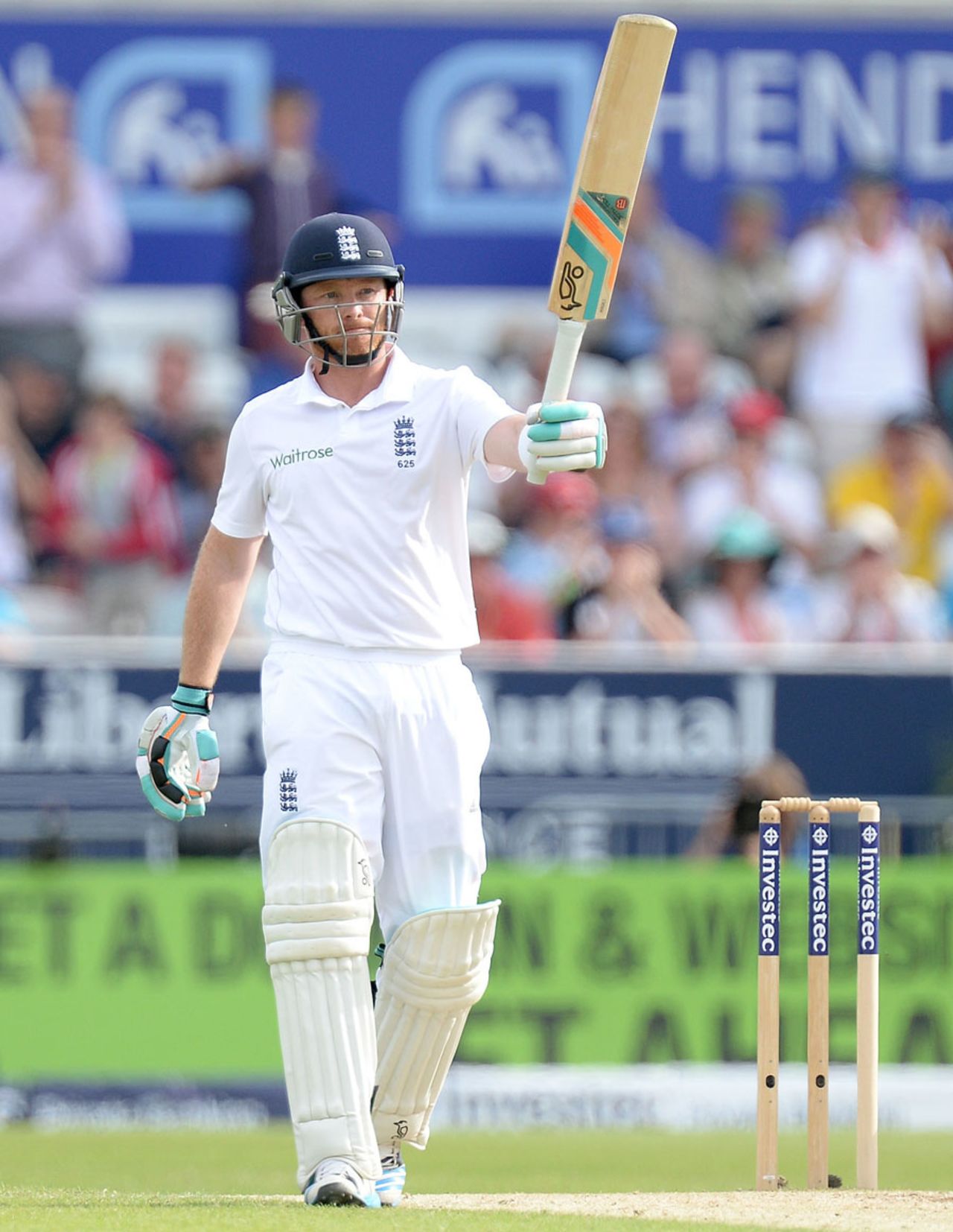 Ian Bell, in his 100th Test, reached a half-century, England v Sri Lanka, 2nd Investec Test, Headingley, 2nd day, June 21, 2014
