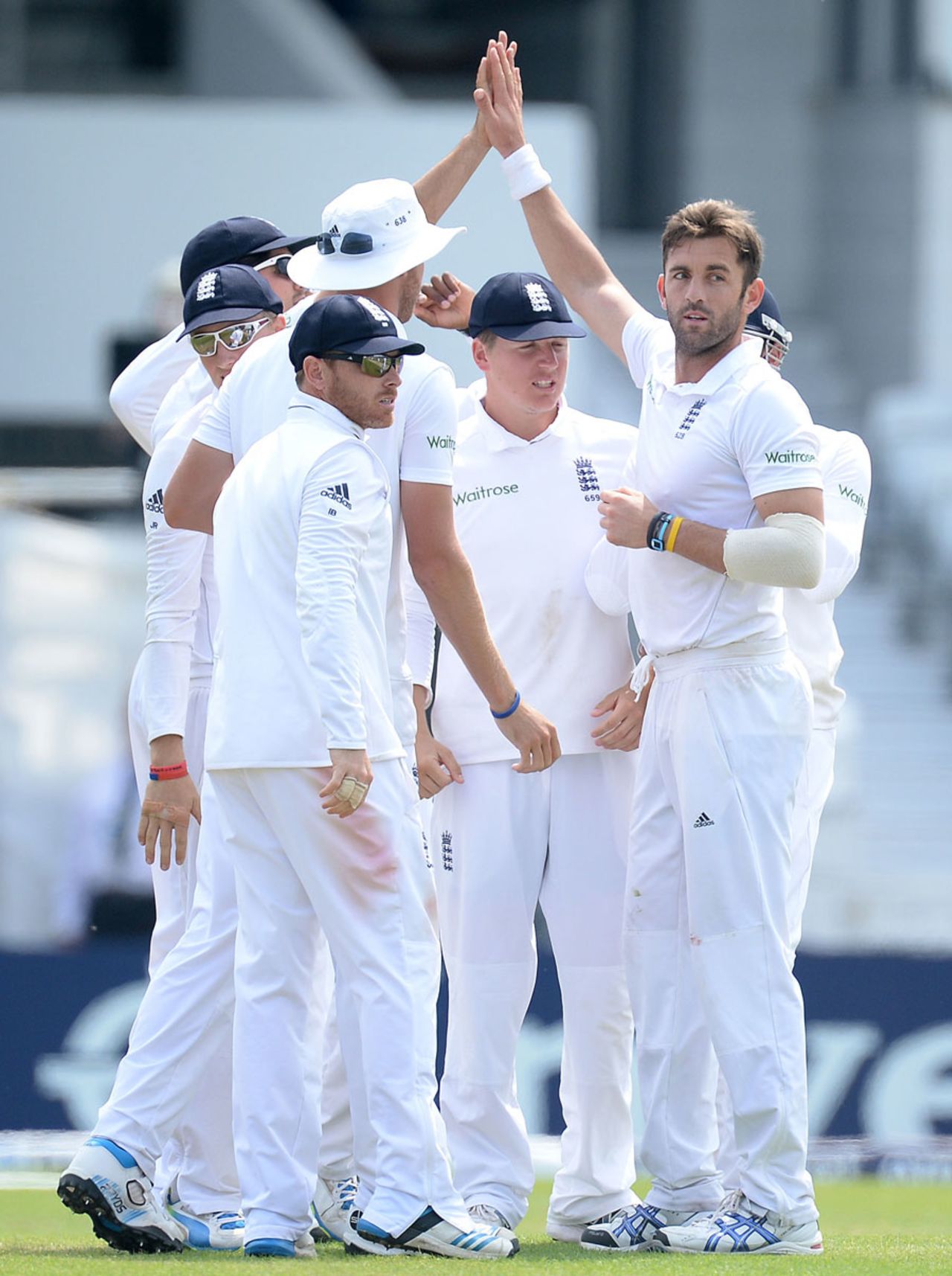 Liam Plunkett claimed the first wicket to fall, England v Sri Lanka, 2nd Investec Test, Headingley, 3rd day, June 22, 2014