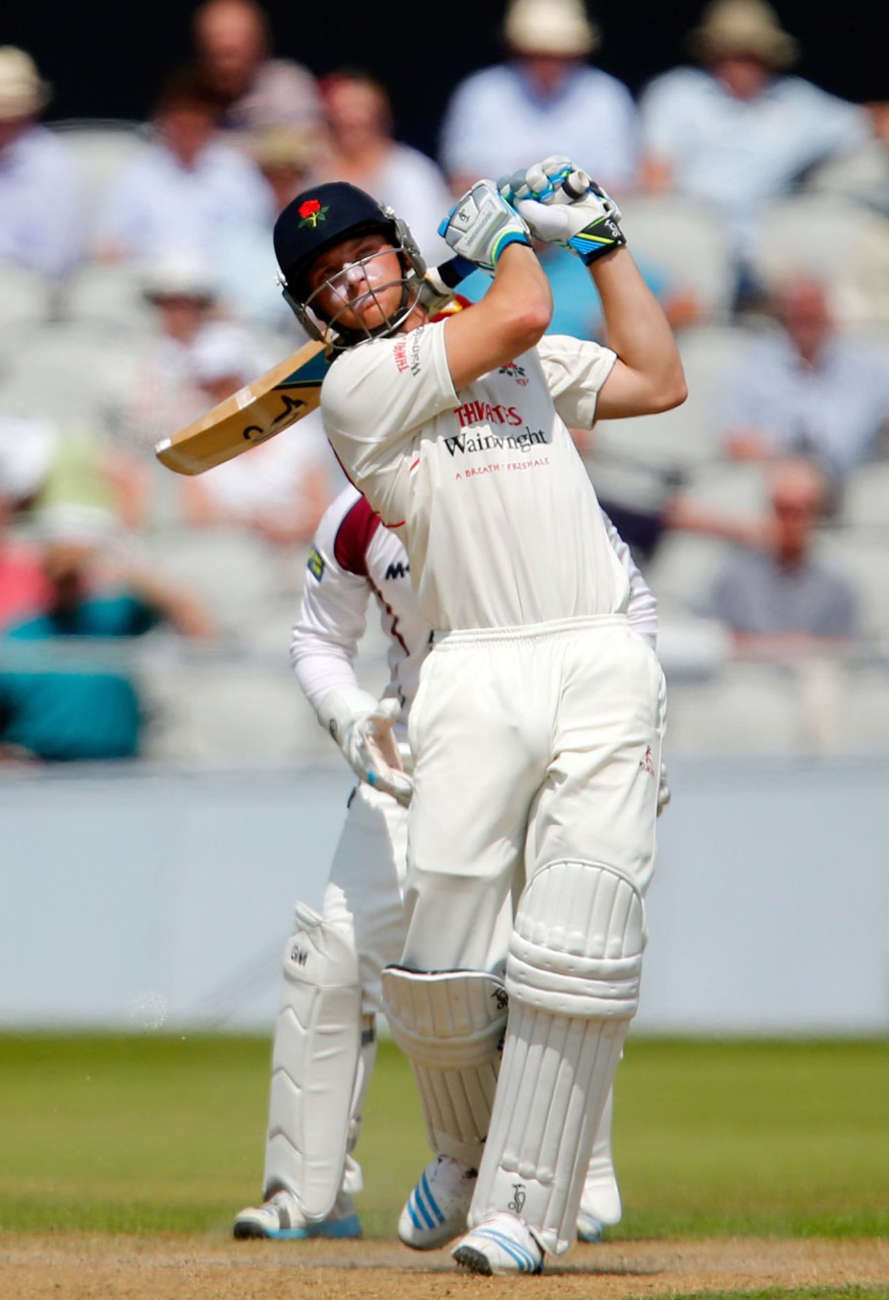 Jos Buttler clubbed a rapid 87, Lancashire v Northamptonshire, County Championship, Division One, Old Trafford, 2nd day, June 23, 2014