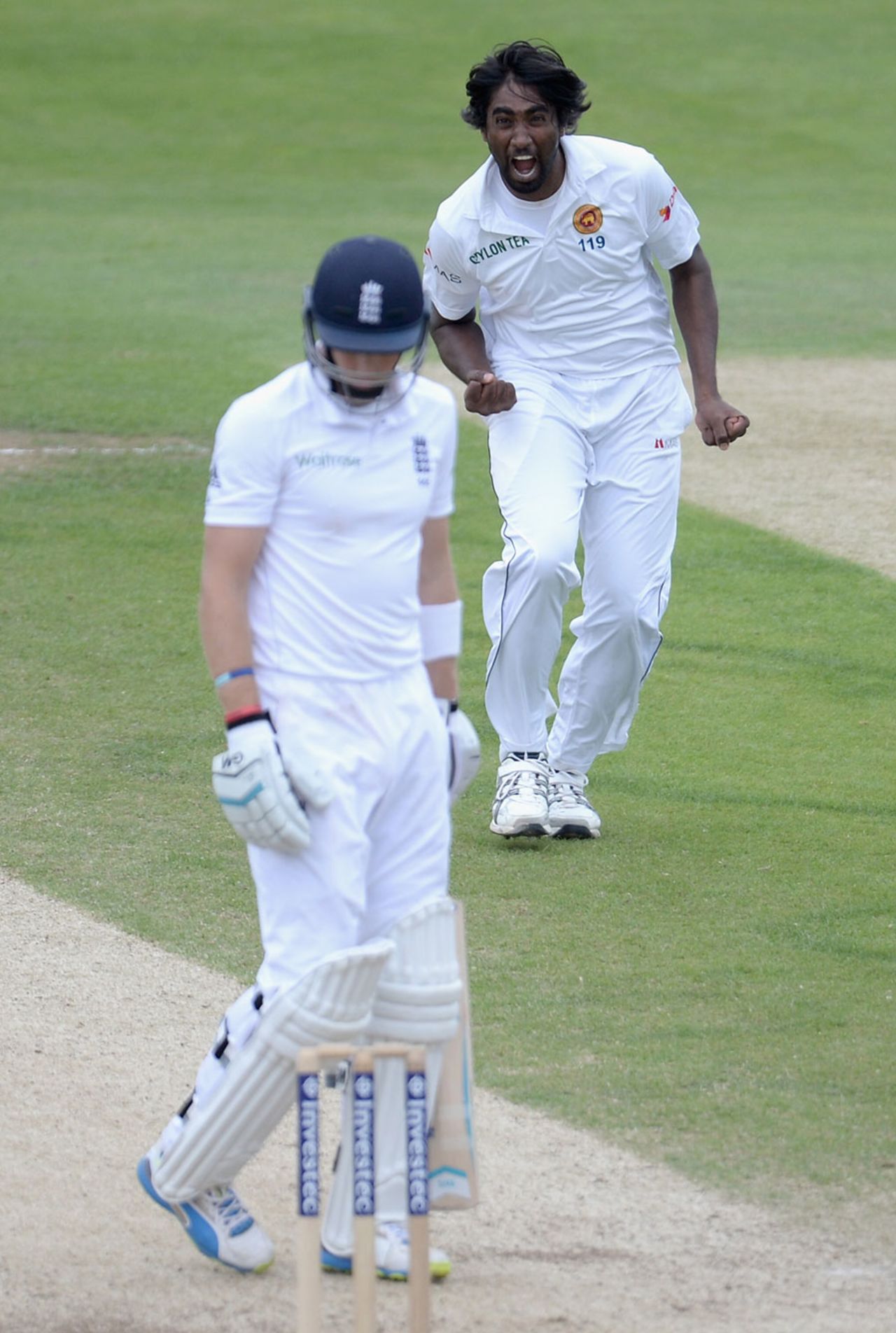 Nuwan Pradeep broke a stubborn partnership, England v Sri Lanka, 2nd Investec Test, Headingley, 5th day, June 24, 2014