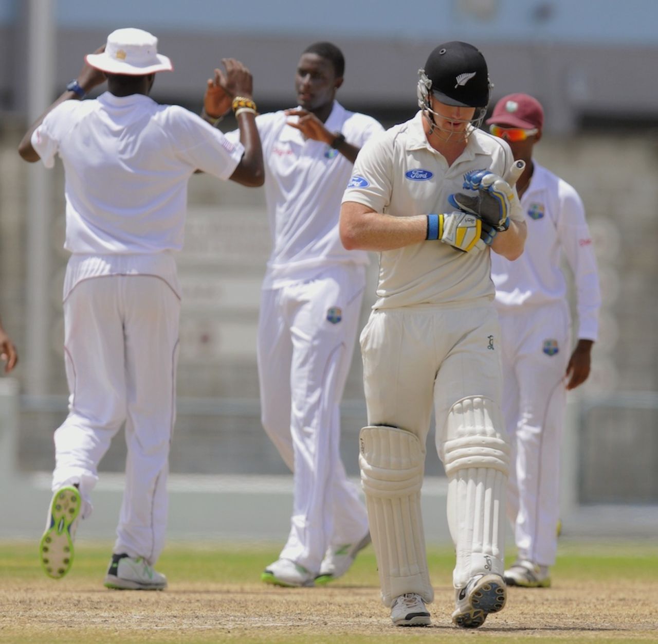 Jimmy Neesham was dismissed for 51, West Indies v New Zealand, 3rd Test, Barbados, 4th day, June 29, 2014