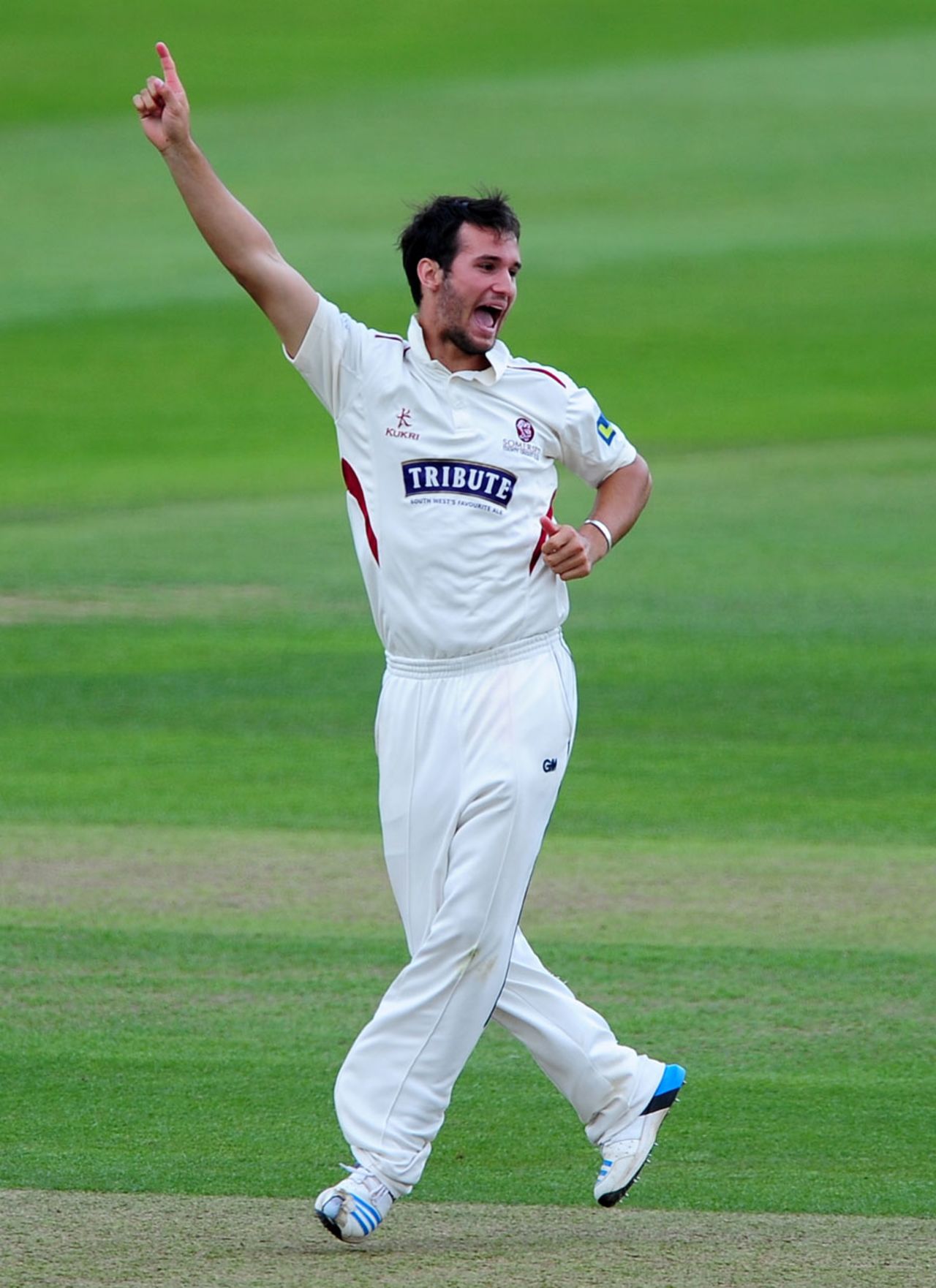 Lewis Gregory finished with 3 for 65, Somerset v Lancashire, County Championship, Division One, Taunton, 2nd day, June 30, 2014