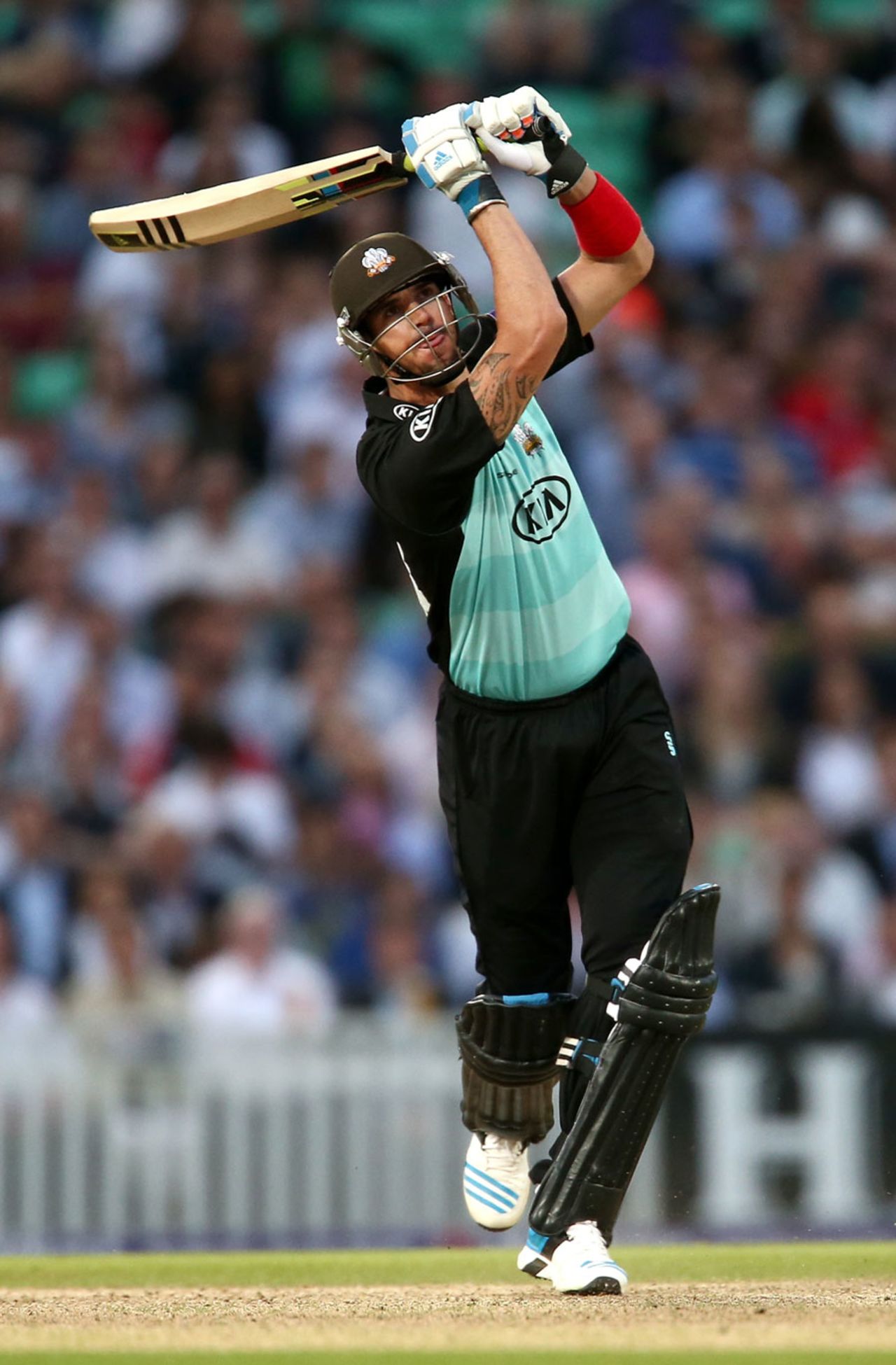 Kevin Pietersen helped see Surrey over the line, Surrey v Kent, NatWest T20 Blast, South Division, The Oval, July 2, 2014
