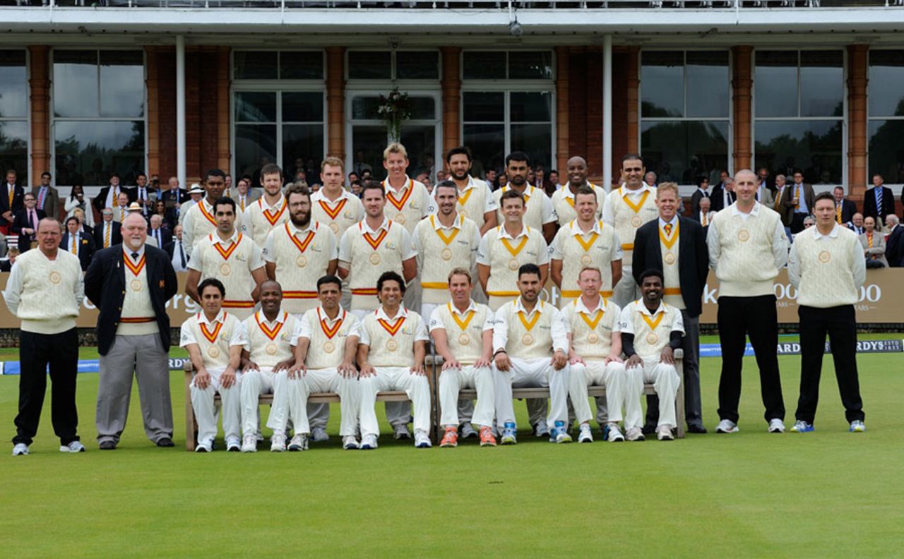 The MCC and Rest of the World XI line-ups, MCC v Rest of the World XI, Lord's, July 5, 2014