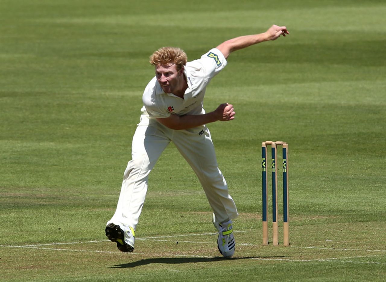 Liam Norwell went wicketless in the early part of the day, Hampshire v Gloucestershire, County Championship Division Two, Ageas Bowl, 1st day, July 7, 2014