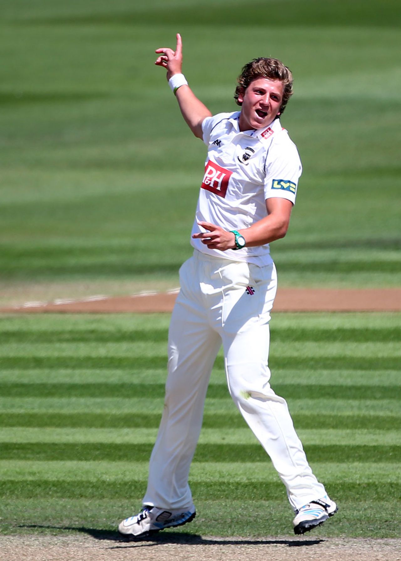 Matthew Hobden claimed 2 for 34, Sussex v Northamptonshire, County Championship Division One, Hove, 2nd day, July 7, 2014