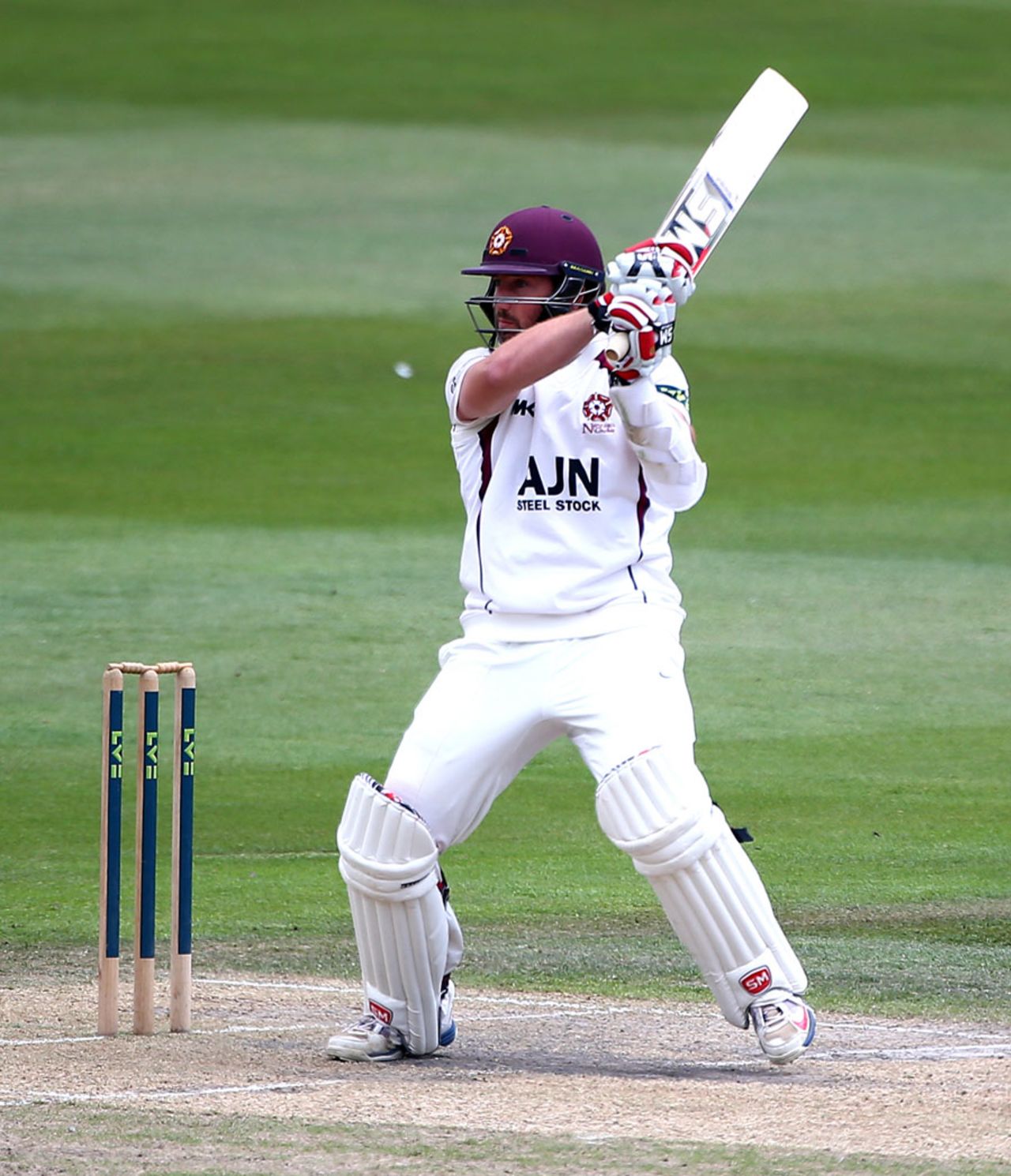 Steven Crook struck eight fours and a six in a 46-ball fifty, Sussex v Northamptonshire, County Championship Division One, Hove, 3rd day, July 8, 2014