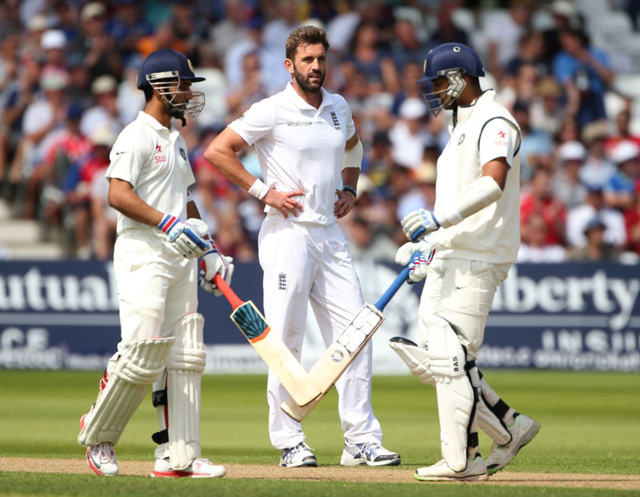 Ajinkya Rahane and M Vijay steadied India with their fourth-wicket stand, England v India, 1st Investec Test, Trent Bridge, 1st day, July 9, 2014