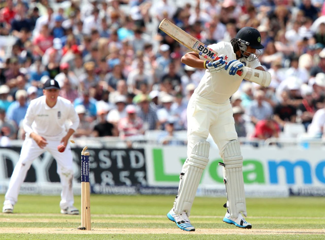 Ishant Sharma chose the wrong ball to leave, England v India, 1st Investec Test, Trent Bridge, 2nd day, July 10, 2014