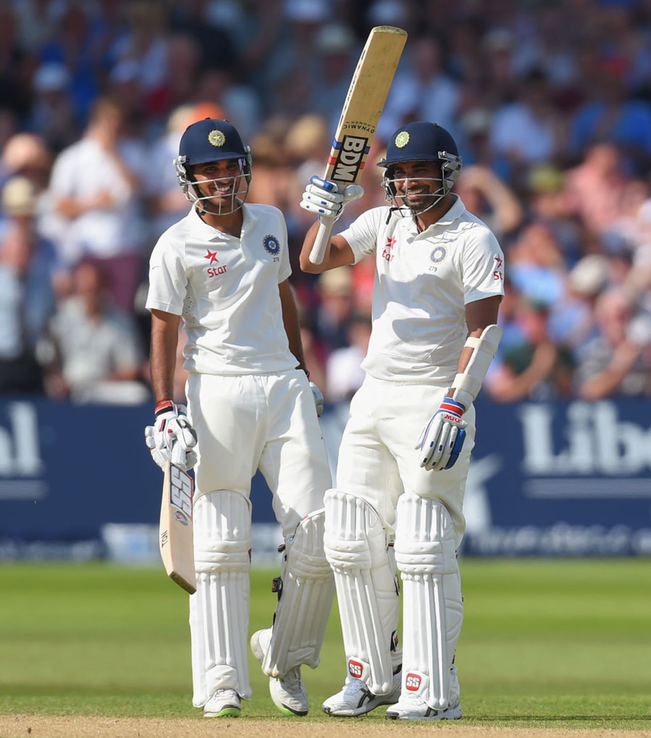 Mohammed Shami and Bhuvneshwar Kumar both raised fifties, England v India, 1st Investec Test, Trent Bridge, 2nd day, July 10, 2014
