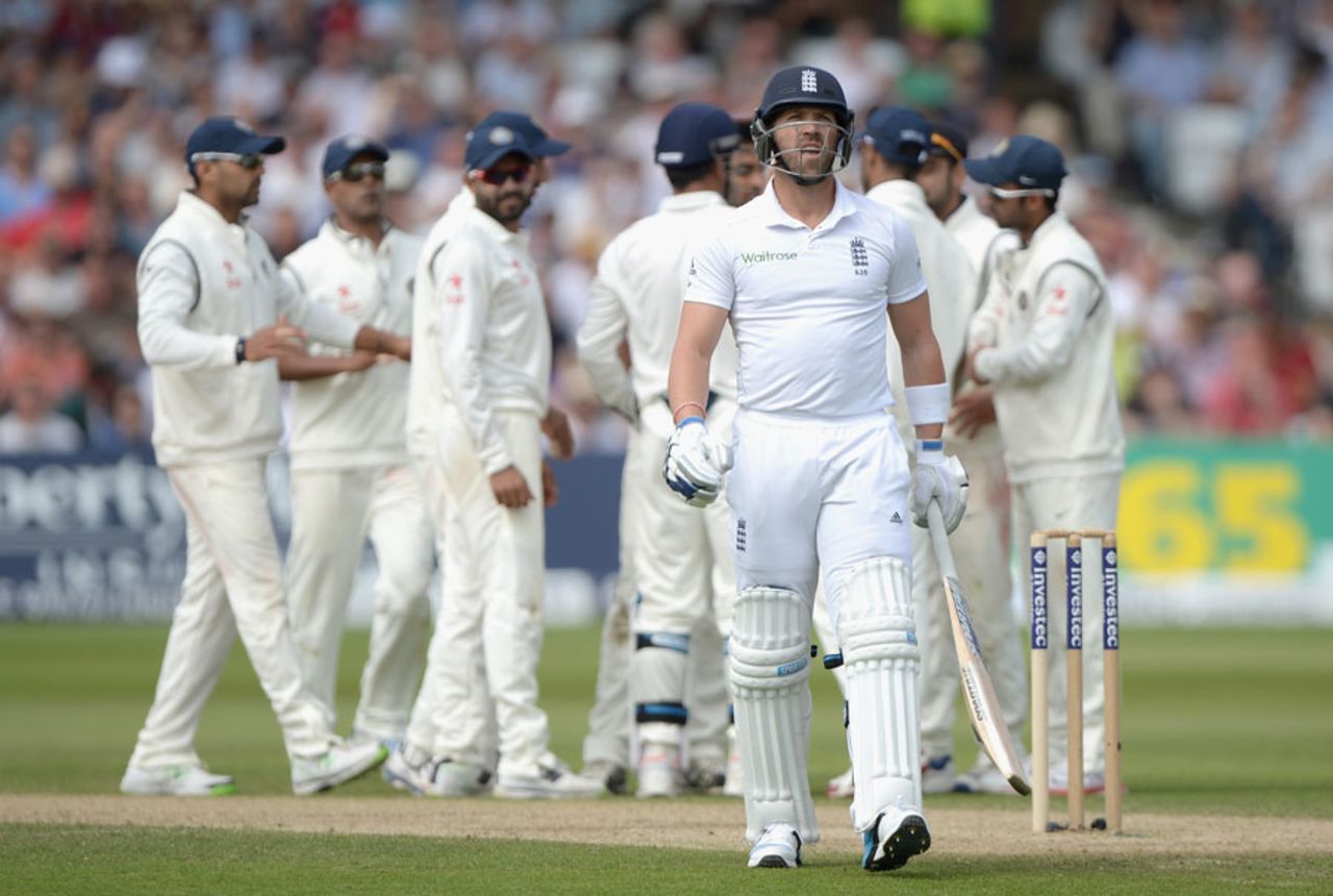 Matt Prior was unfortunate to be given out, England v India, 1st Investec Test, Trent Bridge, 3rd day, July 11, 2014