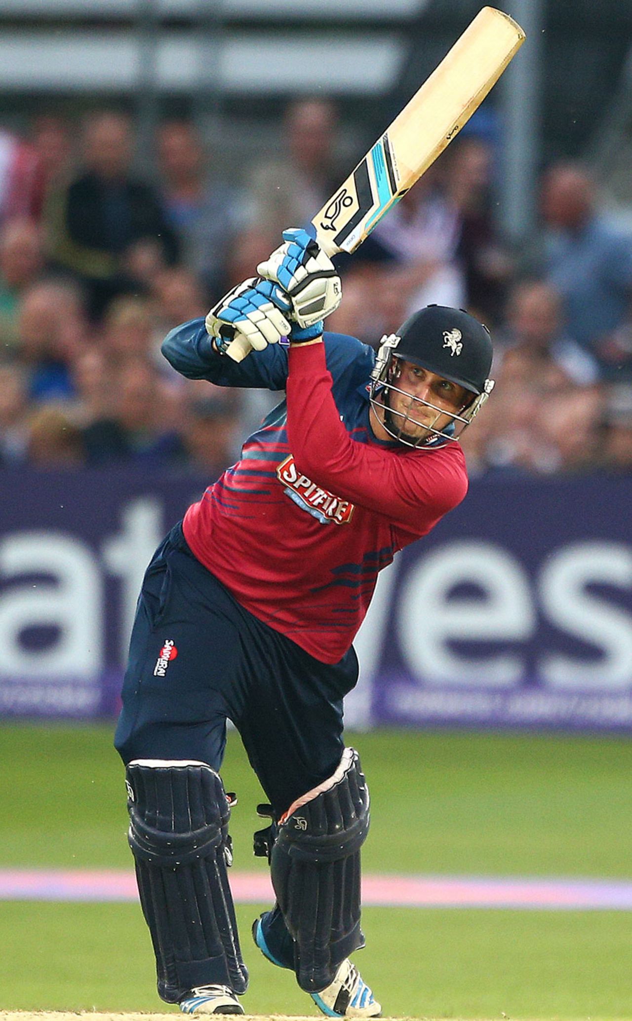Alex Blake revived Kent's innings with a late burst, Sussex v Kent, NatWest T20 Blast, Hove, July 11, 2014