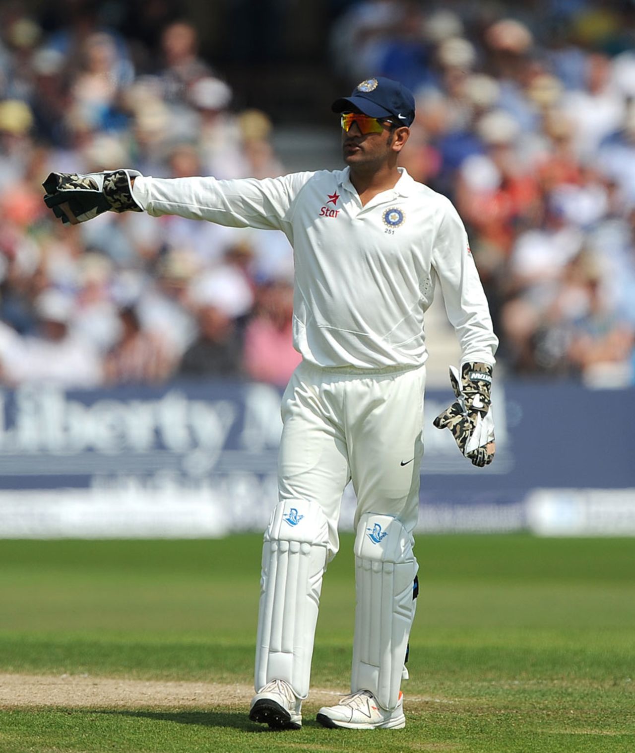 MS Dhoni often let the game drift on the fourth morning, England v India, 1st Investec Test, Trent Bridge, 4th day, July 12, 2014