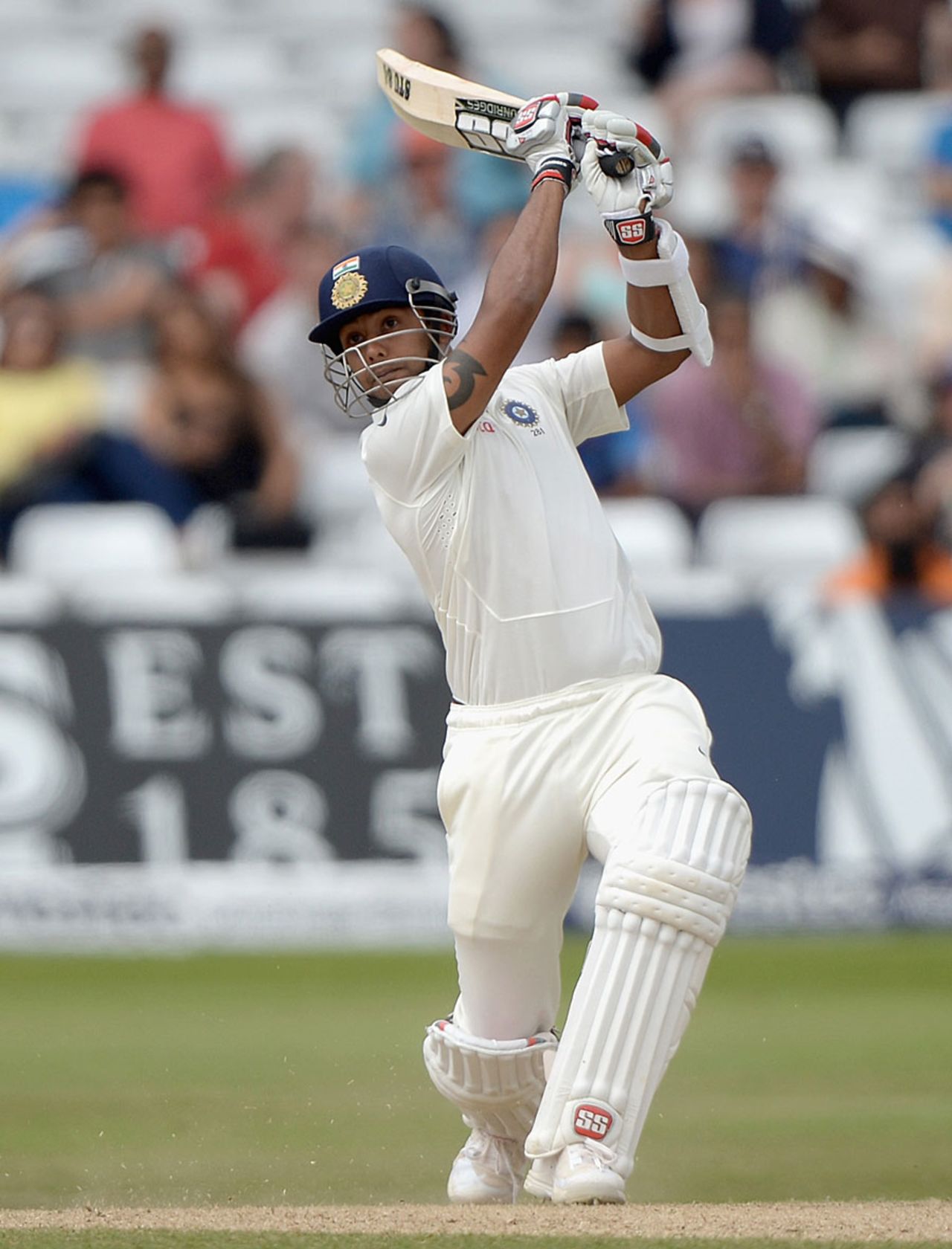 Stuart Binny gets aggressive against the spinners, England v India, 1st Investec Test, Trent Bridge, 5th day, July 13, 2014