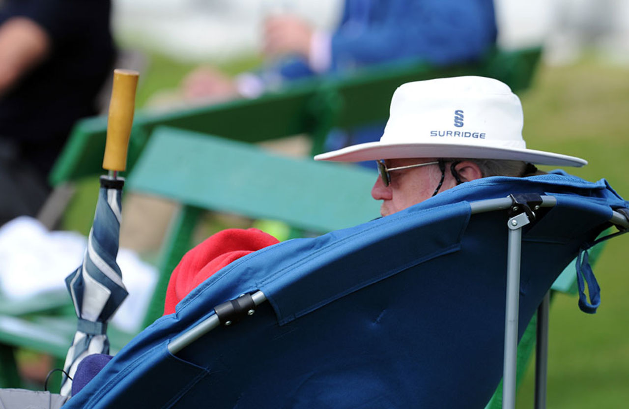 There was a minor controversy over chairs at Aigburth, Lancashire v Nottinghamshire, County Championship, Division One, Aigburth, 1st day, July 13, 2014