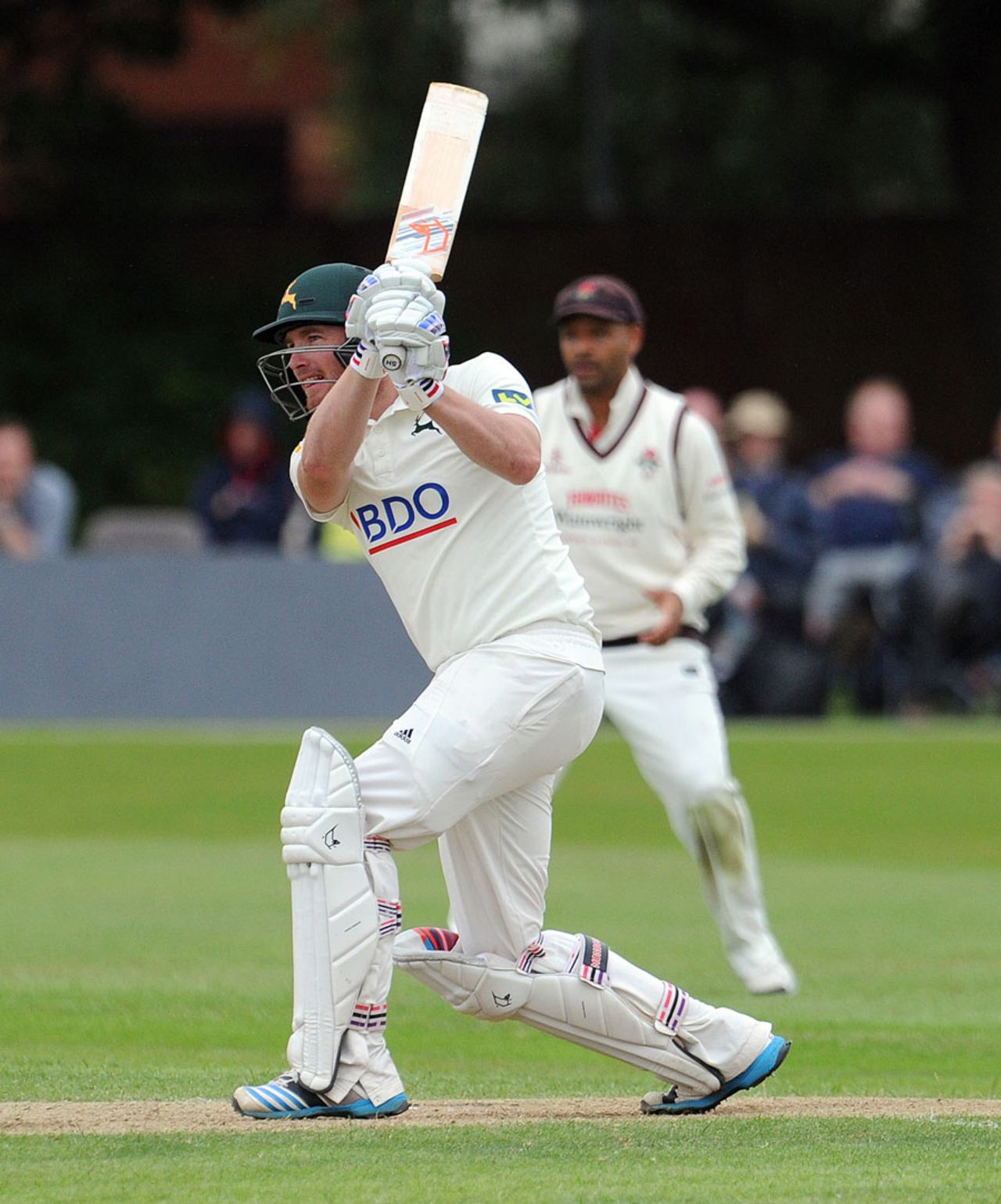 Riki Wessels made a useful 46, Lancashire v Nottinghamshire, County Championship Division One, Aigburth, 2nd day, July 14, 2014