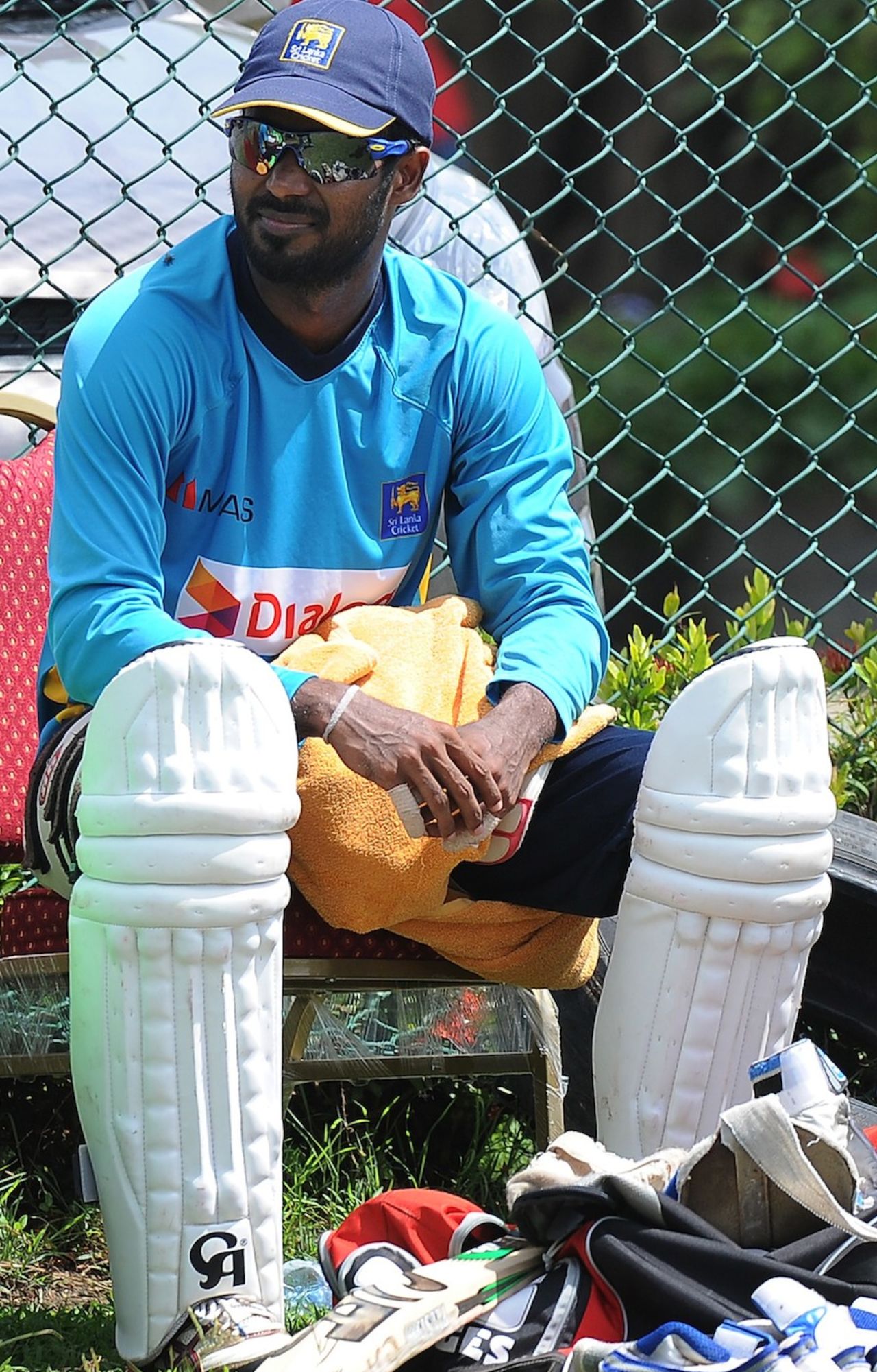 Upul Tharanga waits for his turn to bat, Galle, July 15, 2014