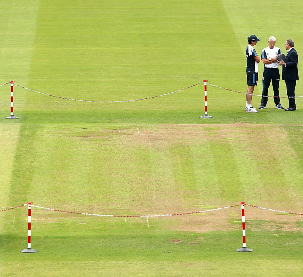 The Lord's pitch two days before the second Test, Lord's, July 15, 2014