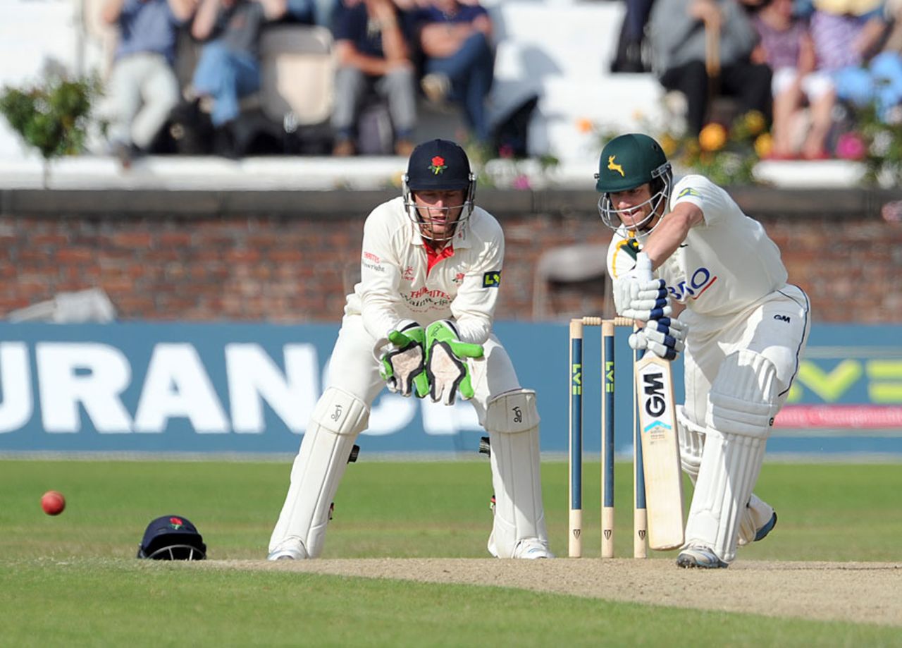 Chris Read helped Nottinghamshire hold their nerve, Lancashire v Nottinghamshire, County Championship, Aigburth, 3rd day, July 15, 2014