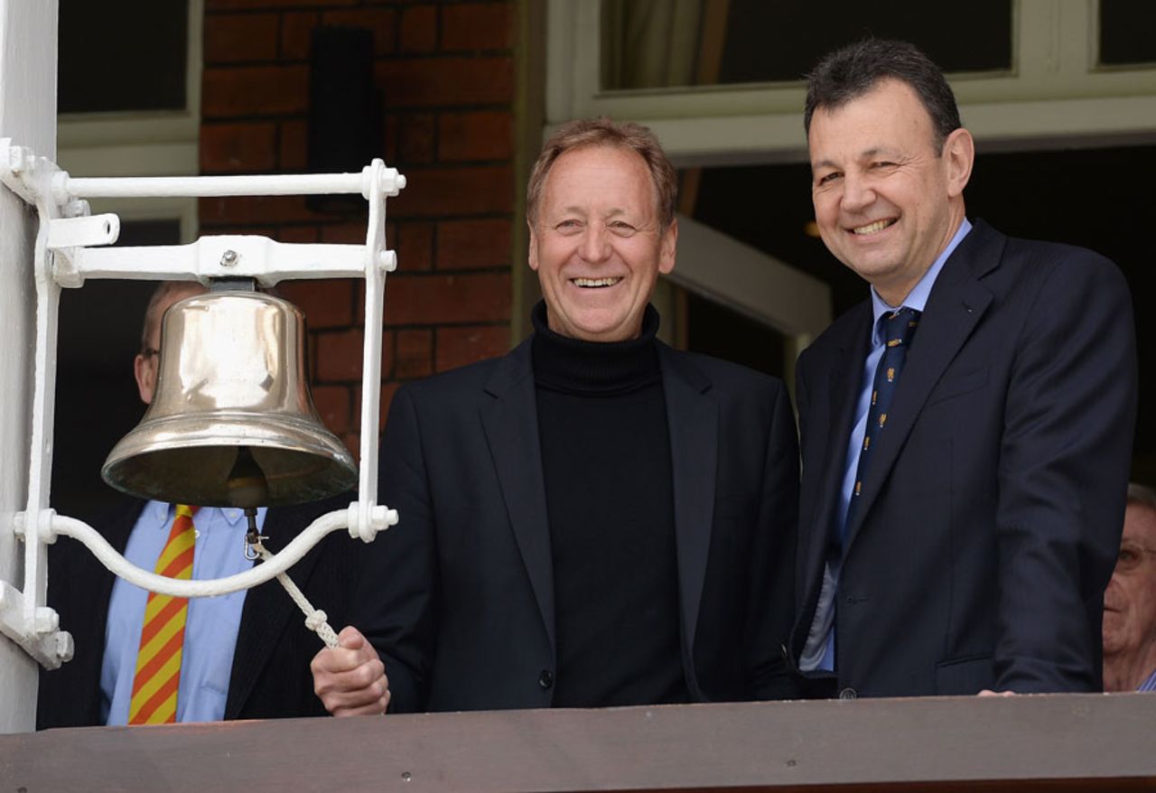 Derek Brewer with Jeremy Coney at Lord's, June 18, 2013