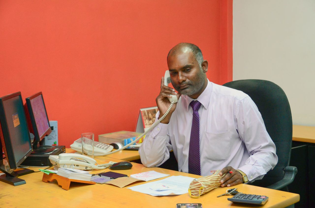 Former school cricketer from Jaffna M Kandeepan is now a bank manager